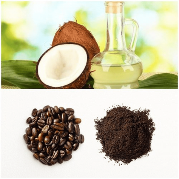 Bã cà phê và dầu dừa giúp trị mụn tối ưu